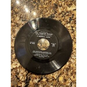 John Fitzgerald Kennedy RARE 7" 45 Vinyl Record Memorial Speeches Collection JFK